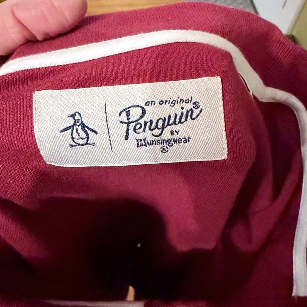 Original Penguin Men's Polo in Rich Burgundy size 2xl brand new with tags - Picture 4 of 5